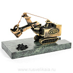 0016236 Бронза Визитница "Экскаватор"