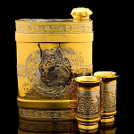 2931 Златоуст Набор "ПОДАРОЧНЫЙ": ФЛЯГА+2 стопки