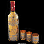 0019945 Златоуст Набор "Боеприпасы": ШТОФ+ 3 стопки в ПУ (862)