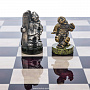 Шахматный ларец с фигурами из бронзы "Спорт" 48х48 см, фотография 4. Интернет-магазин ЛАВКА ПОДАРКОВ