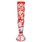 0054829/FR/Хрусталь ВАЗА ИНТЕРЬЕРНАЯ h mm d mm weight КРАСНЫЙ/13