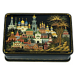 0076796  Лаковая миниатюра Шкатулка "Москва" 6,9