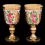 0027696 Златоуст НАБОР РЮМОК "ЦВЕТЫ" 2 персоны в ПУ