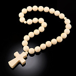 /Л973 Изделия из кости ЧЕТКИ ПРАВОСЛАВНЫЕ 30 БУСИН 12мм БИВЕНЬ МАМОНТА