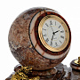Настольный набор с часами-шаром "Тигр" из натурального камня, фотография 3. Интернет-магазин ЛАВКА ПОДАРКОВ
