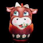 0055696 Сувенир ГРЕЛКА НА ЧАЙНИК/КРУЖКУ "КОРОВКА" 