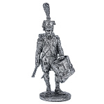 0080110 Олов.миниатюра некраш. 6-11мм Барабанщик гренадерской роты 57-го лин.полка Франция 1809-12гг