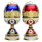 Традиции ФАБЕРЖЕ Сувенир ЯЙЦО музыкальное "СОВЕТСКОЕ" РС-0943-11