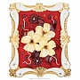 Настольное янтарное панно "Цветы" 31х25 см, фотография 1. Интернет-магазин ЛАВКА ПОДАРКОВ