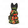 Статуэтка "Кролик с морковкой". Хохлома, фотография 4. Интернет-магазин ЛАВКА ПОДАРКОВ