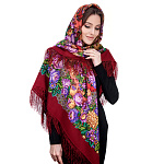 202387 Платок ППс шерсть 100% 146х146 1797-5 1С146-5-ПН