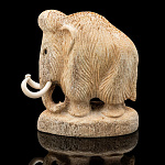   Изделия из кости Скульптура "МАМОНТ " Кость кита , Клык моржа  В432