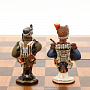 Шахматы деревянные "Бородино" с фарфоровыми фигурами, фотография 22. Интернет-магазин ЛАВКА ПОДАРКОВ