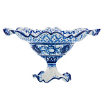 Фруктовница "Волнистая". Гжель