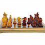 Шахматы с янтарными фигурами 28х28 см, фотография 4. Интернет-магазин ЛАВКА ПОДАРКОВ