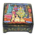 0042414 Лаковая миниатюра Шк. "Троице-Сергиева лавра" (АР Иванов) 7*7см (1093-1)