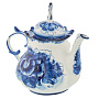 Чайник заварочный "Анемон". Гжель, фотография 8. Интернет-магазин ЛАВКА ПОДАРКОВ