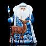 Скульптура из дерева "Дед Мороз с оленем", фотография 1. Интернет-магазин ЛАВКА ПОДАРКОВ