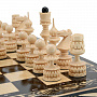 Шахматы деревянные резные 50х50 см, фотография 7. Интернет-магазин ЛАВКА ПОДАРКОВ