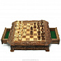 Шахматы-пенал из дерева резные (в ассортименте), фотография 1. Интернет-магазин ЛАВКА ПОДАРКОВ