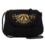 Сумка "Веер". Черная с вышивкой, фотография 2. Интернет-магазин ЛАВКА ПОДАРКОВ