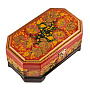Шкатулка "Цветы золотые". Хохлома, фотография 2. Интернет-магазин ЛАВКА ПОДАРКОВ