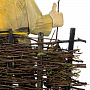 Резьба по дереву. Скульптура "Рыбак с уловом", фотография 7. Интернет-магазин ЛАВКА ПОДАРКОВ