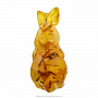 Статуэтка из янтаря "Кролик", фотография 4. Интернет-магазин ЛАВКА ПОДАРКОВ