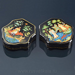 /16*15*4см Художественная роспись Шкатулка "Сказка о царе Салтане" в асс./115