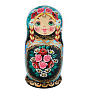 Матрешка "Цветы" 5 мест, фотография 2. Интернет-магазин ЛАВКА ПОДАРКОВ