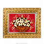 Картина янтарная "Лилии в корзине" 72 х 58 см, фотография 1. Интернет-магазин ЛАВКА ПОДАРКОВ