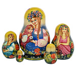 0058082-745-5м-13см Матрешка "Сестры. Клубничка" С-*203