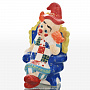 Скульптура "Клоун на троне" Гжель, фотография 2. Интернет-магазин ЛАВКА ПОДАРКОВ