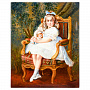Панно с художественной росписью "Кукла" 20 х 25 см, фотография 4. Интернет-магазин ЛАВКА ПОДАРКОВ