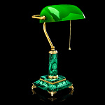 Лампа настольная из малахита. Златоуст