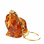 Брелок с янтарем "Собачка", фотография 1. Интернет-магазин ЛАВКА ПОДАРКОВ