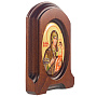 Икона "Божья Матерь Иверская". Ростовская финифть 10,5х13,5 см, фотография 2. Интернет-магазин ЛАВКА ПОДАРКОВ