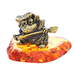 0045514/116 Сувенир Еж с ружьём  Сувенир (коньячный)