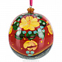 Новогодний елочный шар "Ежик в платочке", фотография 3. Интернет-магазин ЛАВКА ПОДАРКОВ