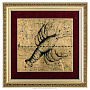 Картина на сусальном золоте "Знак зодиака. Рак" 33х33 см, фотография 1. Интернет-магазин ЛАВКА ПОДАРКОВ