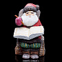 Скульптура из дерева "Дед Мороз с книгой", фотография 1. Интернет-магазин ЛАВКА ПОДАРКОВ