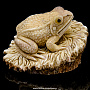 Скульптура из рога лося "Лягушка", фотография 1. Интернет-магазин ЛАВКА ПОДАРКОВ