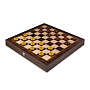Шахматы-шашки с янтарными фигурами 37х37 см, фотография 2. Интернет-магазин ЛАВКА ПОДАРКОВ
