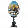 Пасхальное яйцо на подставке "Зима", фотография 1. Интернет-магазин ЛАВКА ПОДАРКОВ