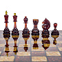 Шахматы с инкрустацией и фигурами из янтаря 60х60 см, фотография 2. Интернет-магазин ЛАВКА ПОДАРКОВ