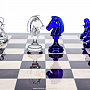 Шахматный ларец с хрустальными фигурами 48х48 см, фотография 4. Интернет-магазин ЛАВКА ПОДАРКОВ