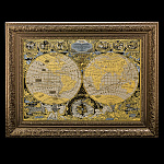 Панно "Карта мира Жана Баптиста Нолина 1708 г". Златоуст