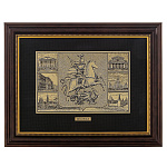 /30*40см Офорт черно-белый "ГЕРБ МОСКВЫ" горизонт