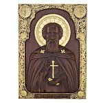 0065694 Изделие из дерева / Икона Сергий Радонежский 0,32*0,23*0,04