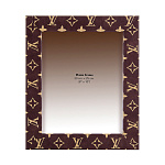 0059229-НП-корич-20*25см ФОТОРАМКА "ЛУИ" (экокожа, УФ-печать, стекло, мдф, картон)